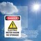 Signmission Electric Meter Room Danger Sign, Vinyl Decal, 10in W x 14in L, 2PK OS-2PACK-DS-D-1014-V-1192 - alternate 3